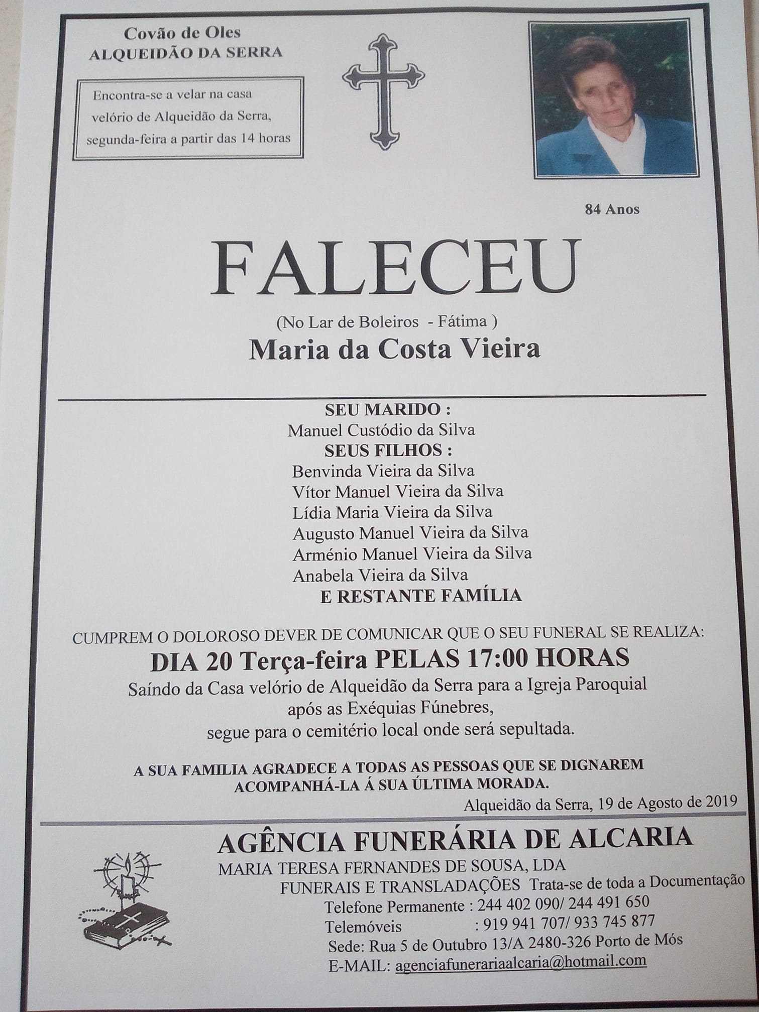 19 Maria da Costa Vieira