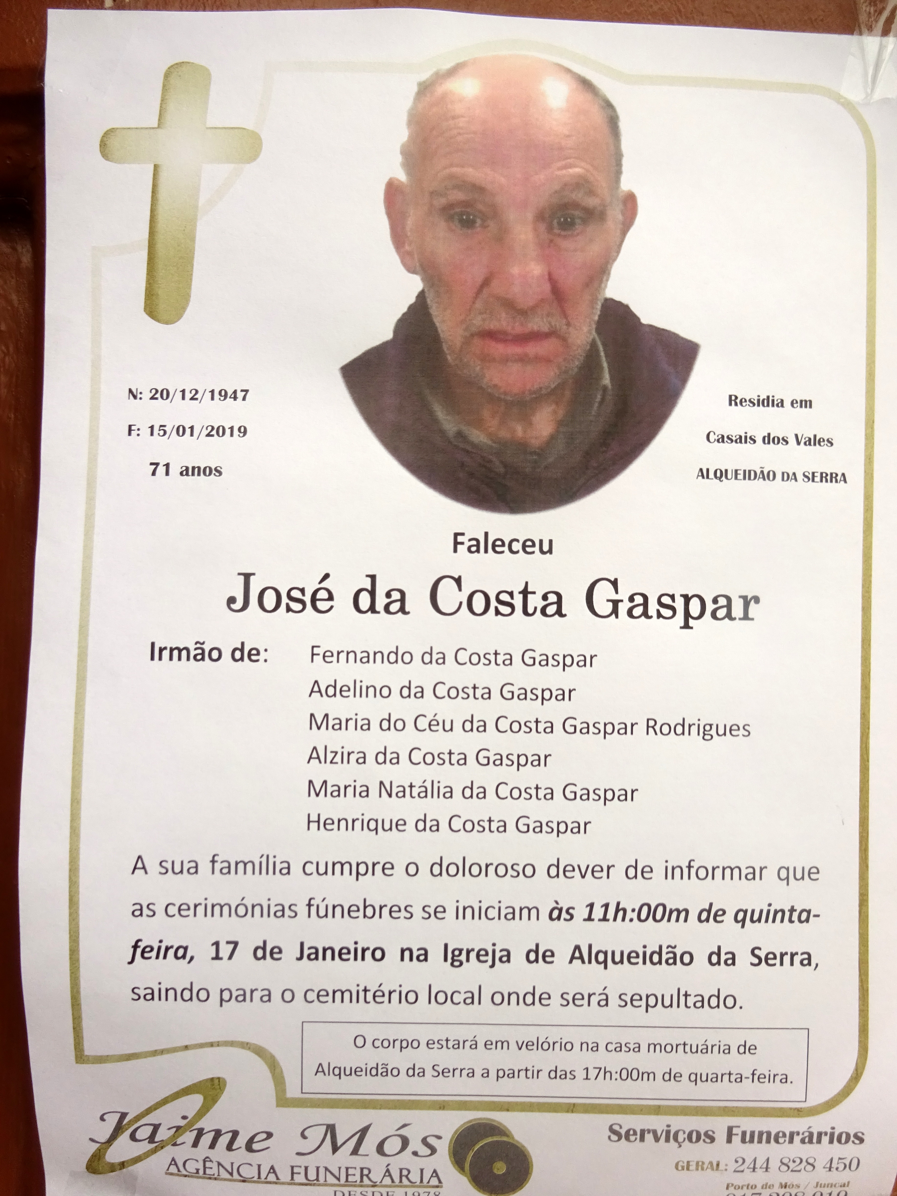 9 José da Costa Gaspar